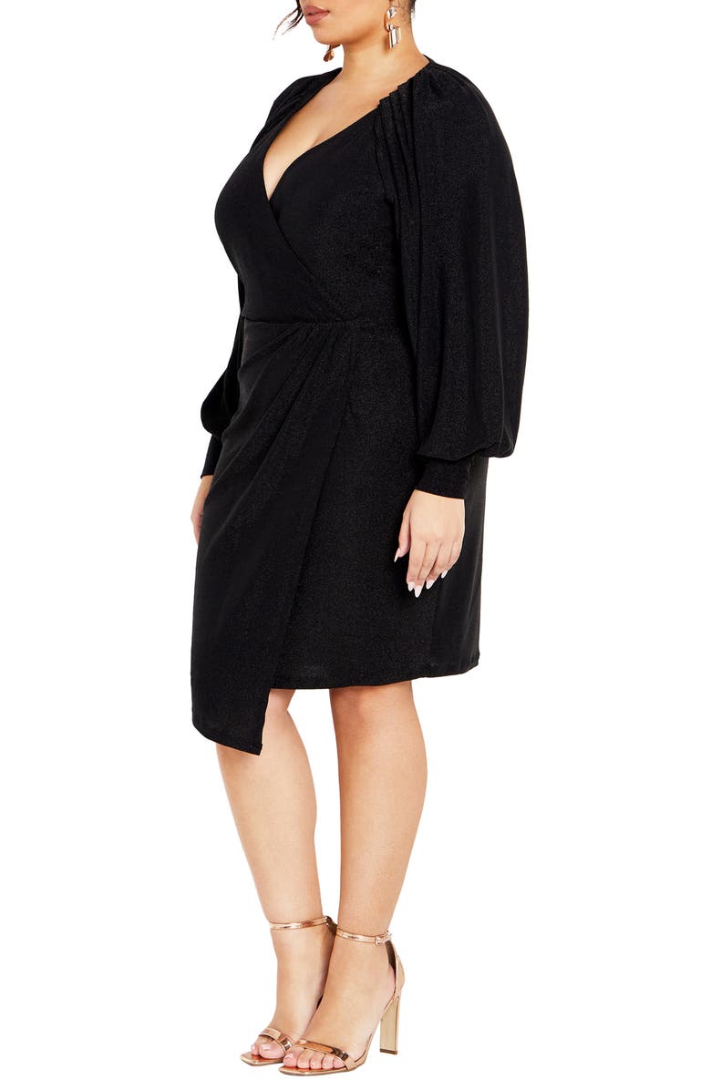 City Chic Party Lights Dress, Alternate, color, 