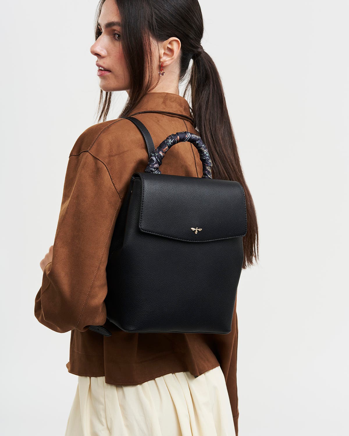 Fable England Laura Small Backpack, Alternate, color, Black