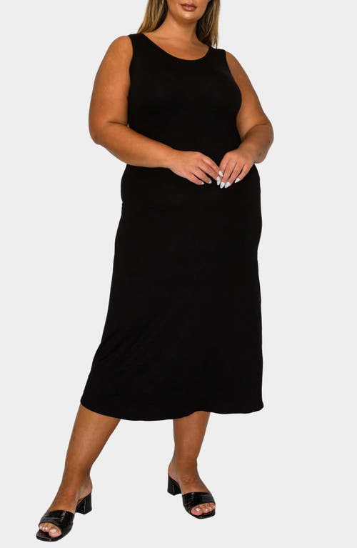 L I V D Mellie Sleeveless Jersey Maxi Dress In Black