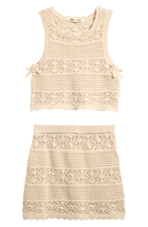 Sweater Top & Skirt Set (Big Kid)