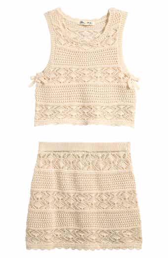 Sweater Top & Skirt Set