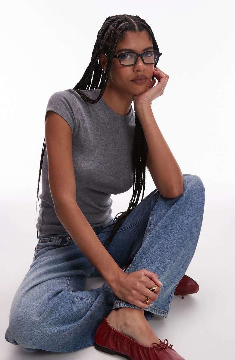 Topshop Everyday Cotton Blend T-Shirt, Alternate, color, 