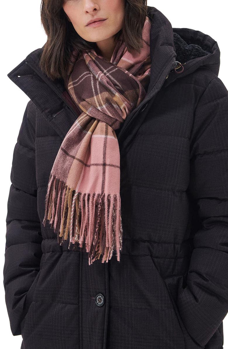 Barbour Hailes Plaid Scarf, Main, color,