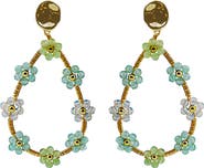 Panacea Mint Crystal Teardrop Earrings