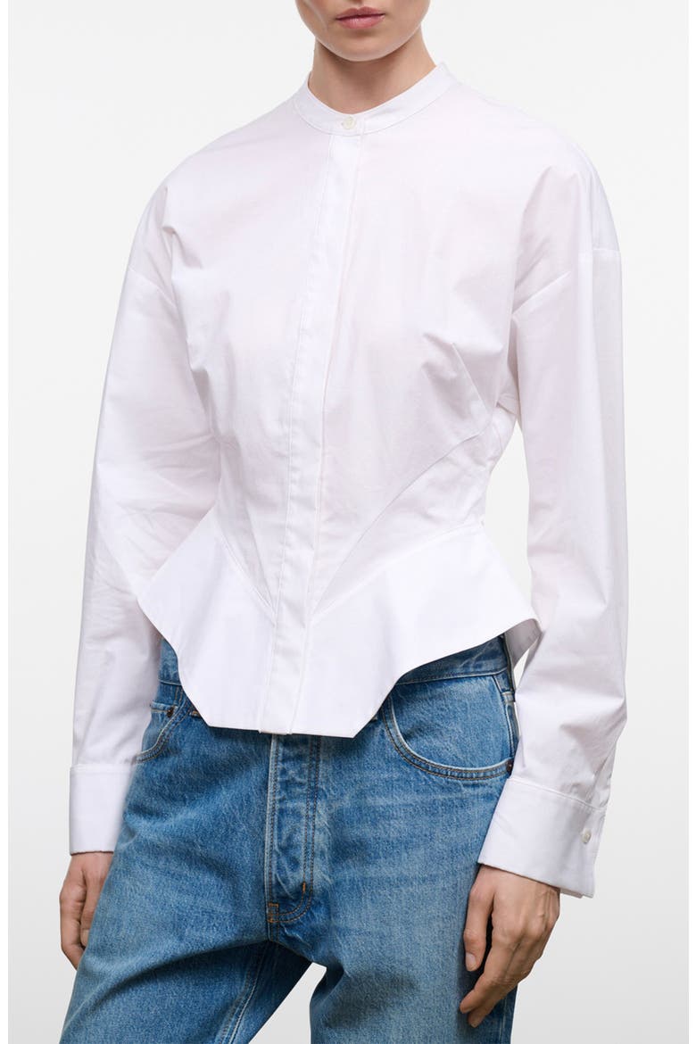 Rhys Stretch Cotton Shirt, Alternate, color, WHITE