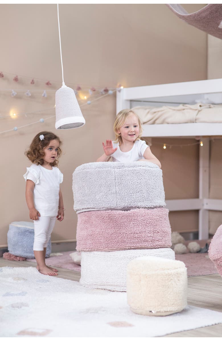 Lorena Canals Chill Pouf, Alternate, color, Pearl Grey