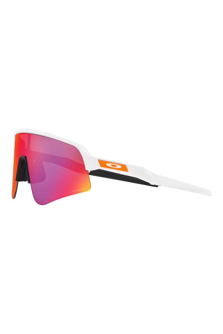 Sutro Lite Sweep 139mm Prizm™ Semirimless Wrap Shield Sunglasses, Alternate, color, WHITE