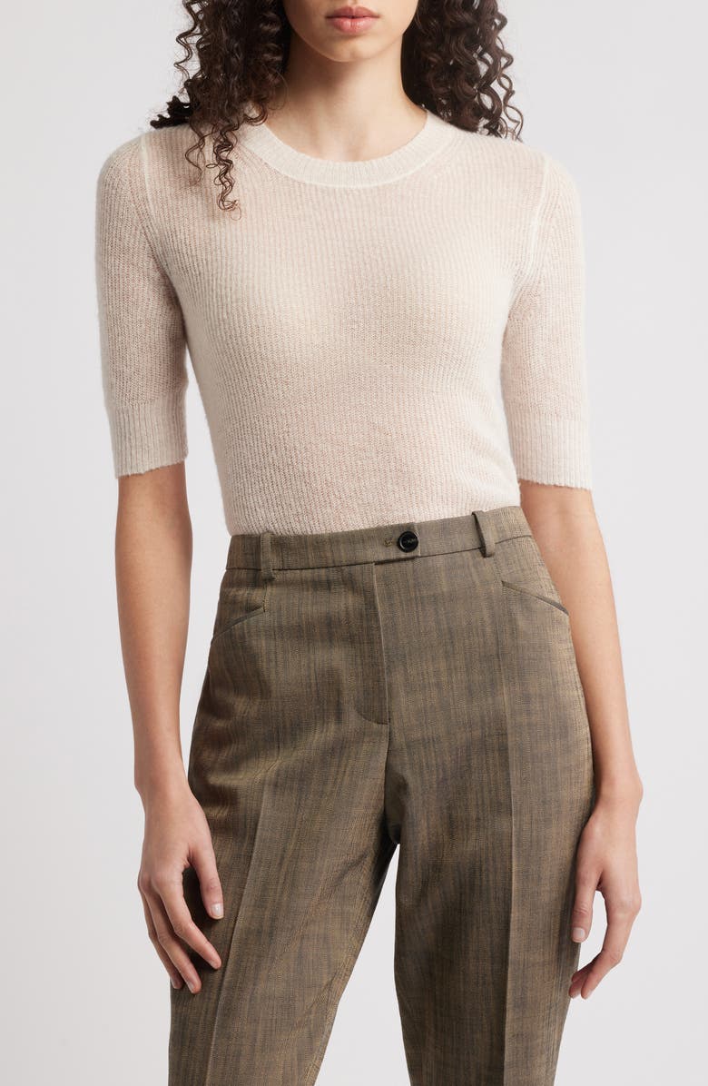 BOSS Fusionana Short Sleeve Sweater, Main, color, 