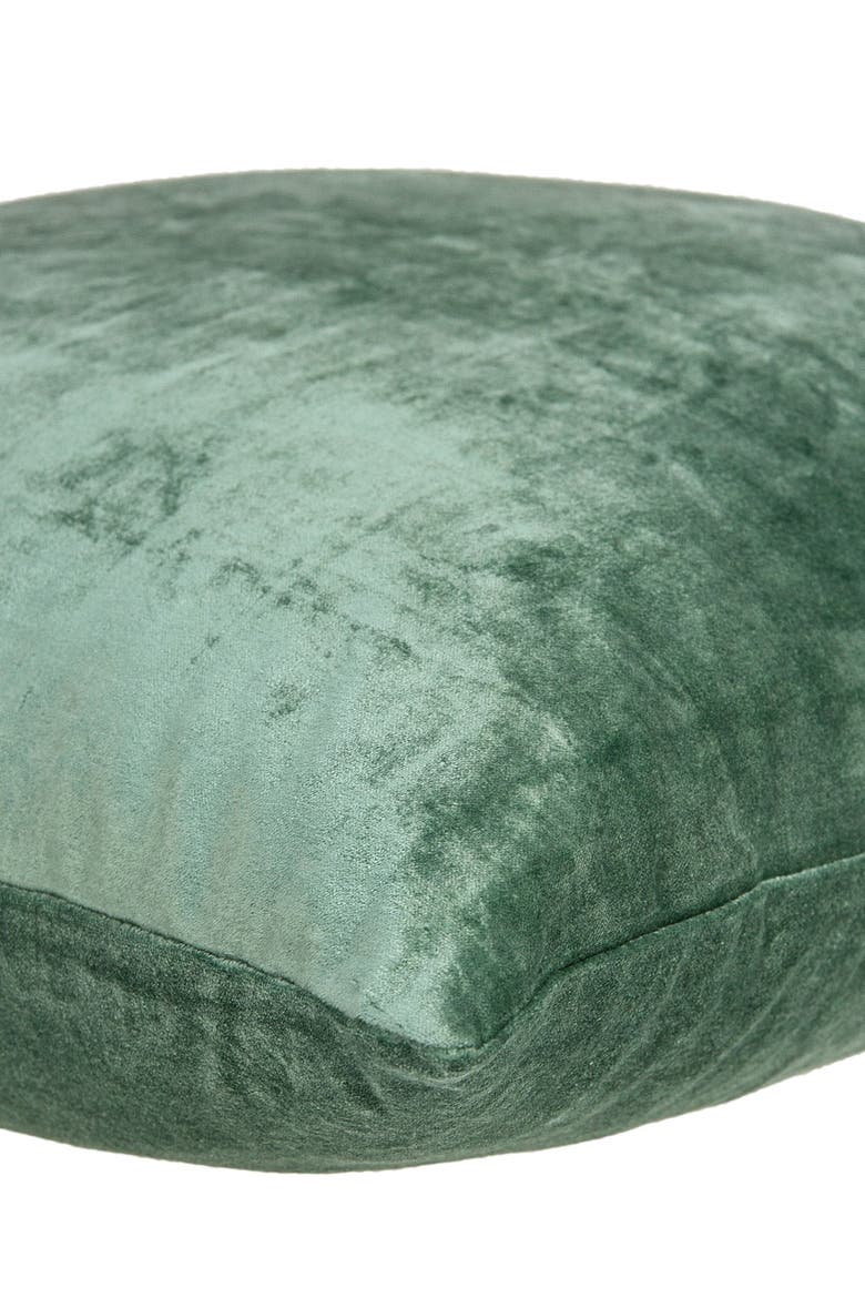 Transitional Solid Throw Pillow, Alternate, color, GREEN