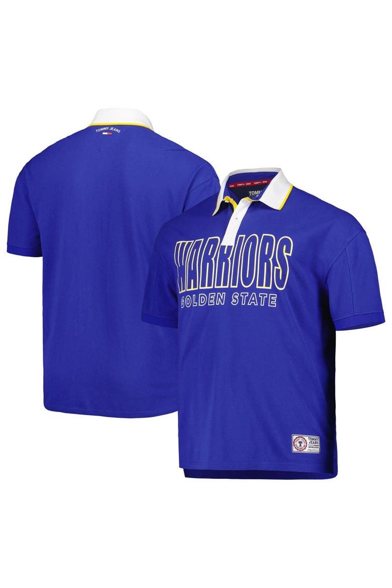 Men's Tommy Jeans Royal Golden State Warriors Stanley Pique Polo, Main, color, Royal