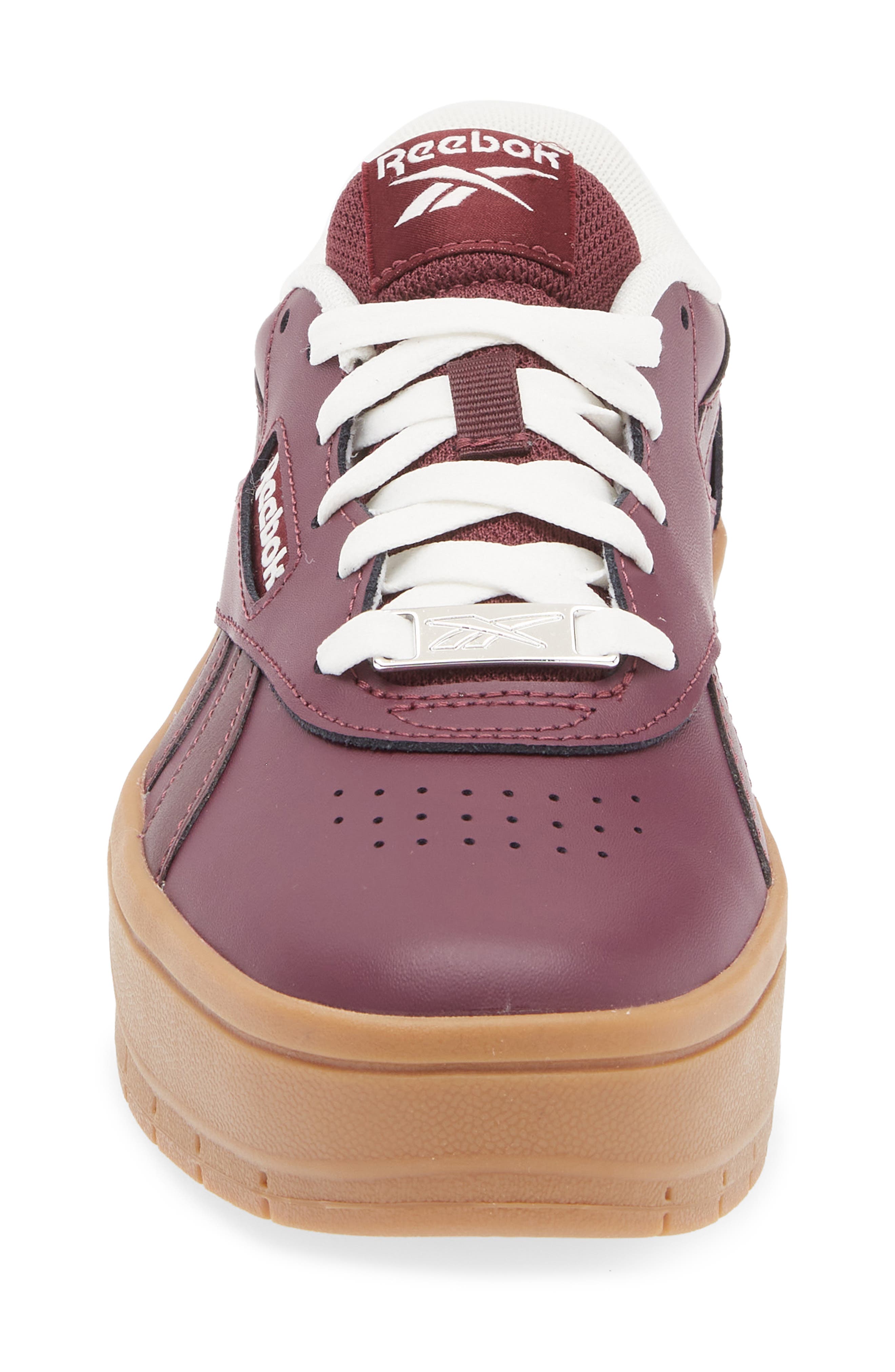 Reebok Court Advance Surge Platform Sneaker, Alternate, color, Cherry/ Gum/ Chalk