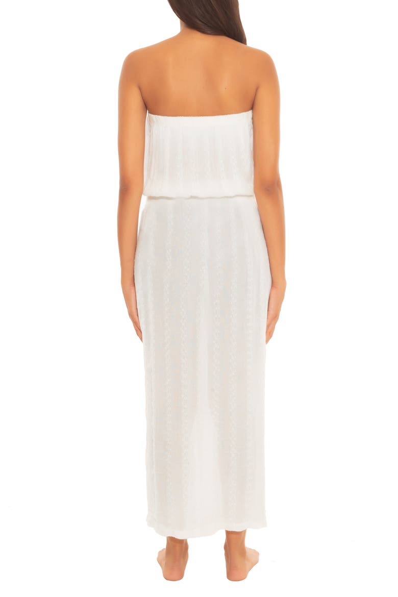 Goa Smocked Cover-Up Dress, Alternate, color, WHITE