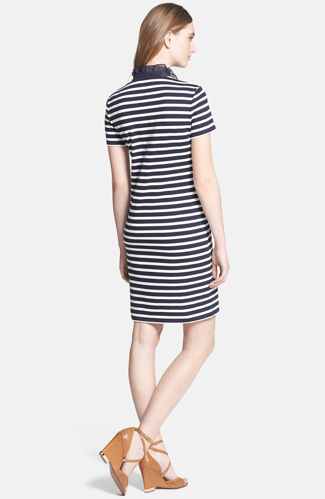 Tory Burch 'Lidia' Stripe Cotton Polo Shirtdress (Women) | Nordstrom