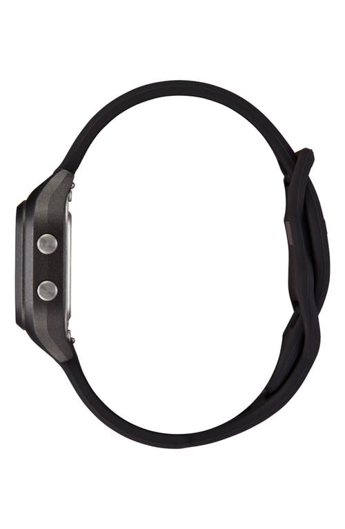 Nixon The Ripper Silicone Strap Digital Watch, 36.5mm In Black