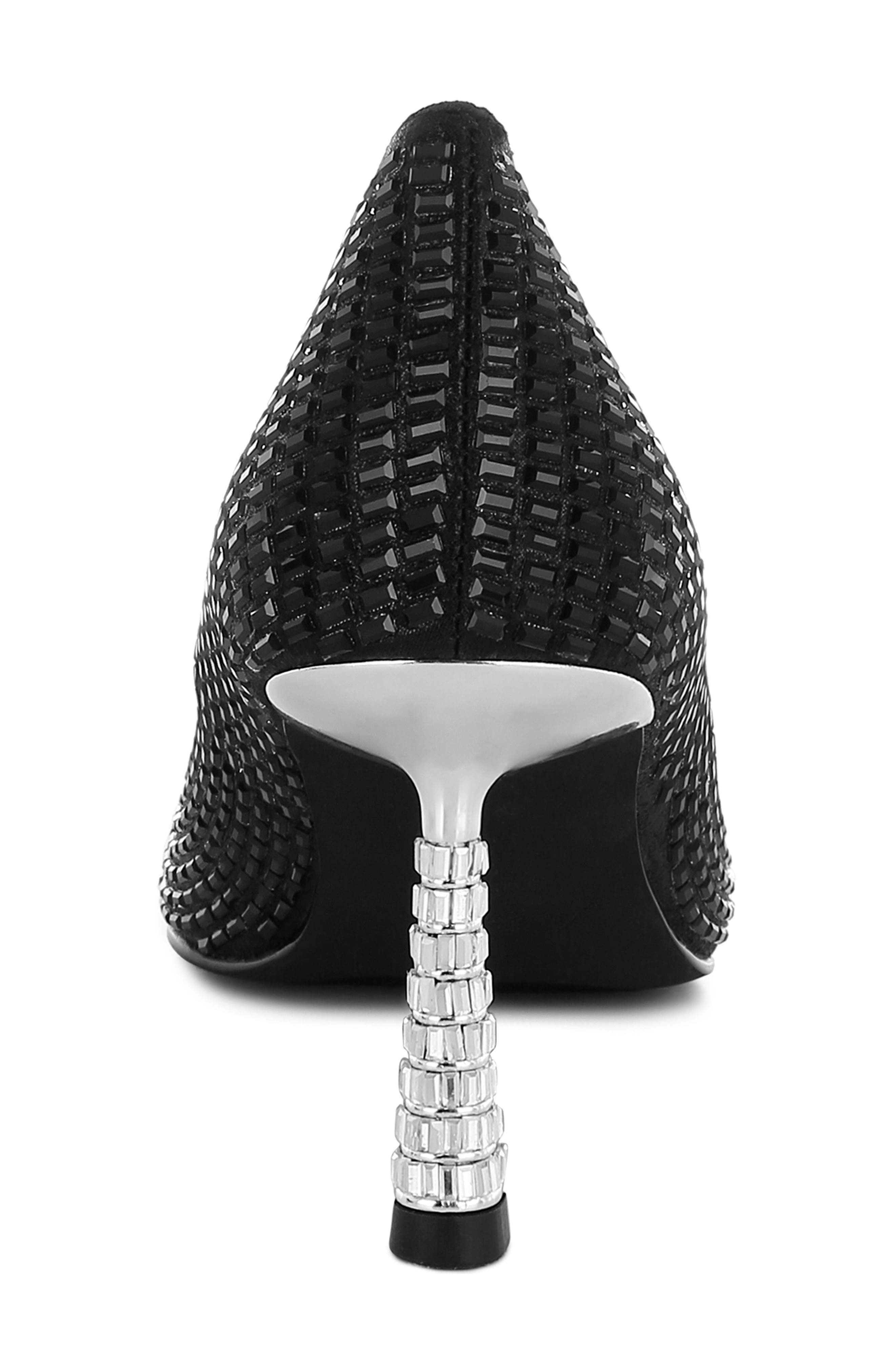 LONDON RAG Benjamins Rhinestone Pump, Alternate, color, Black