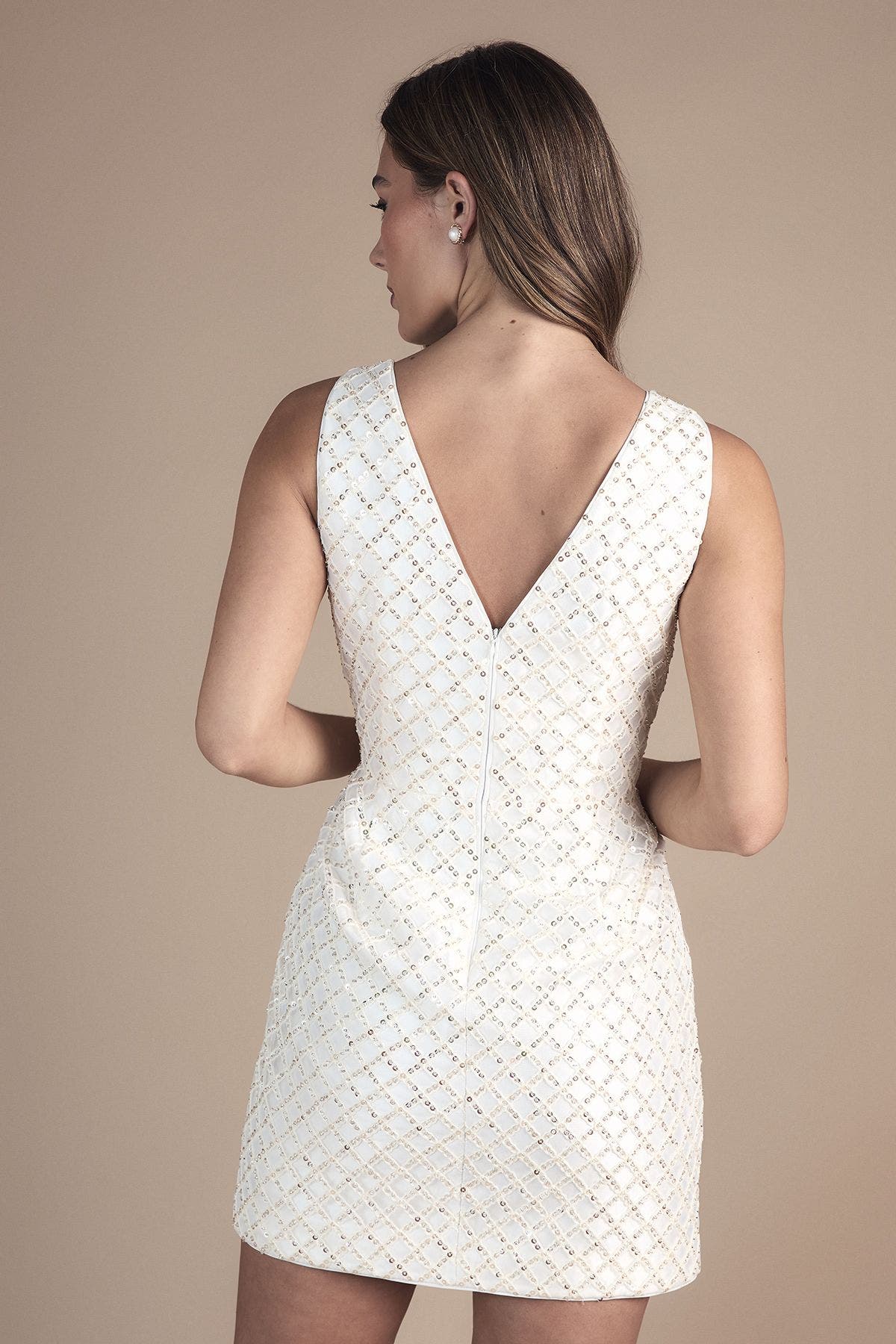 Sleeveless Embellished Mini Dress - image 2