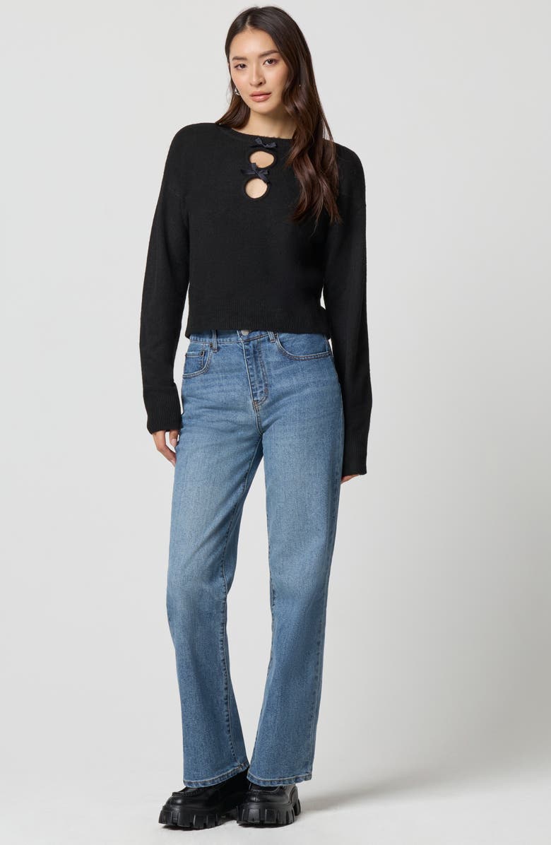 Florence by Mills Baby Bow Pullover, Alternate, color, Black