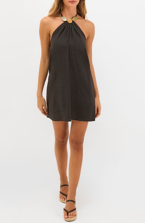 Aiden Linen & Cotton Cover-Up Dress