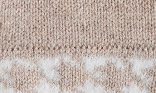 Bruno Magli Cashmere Houndstooth Gloves In Brown