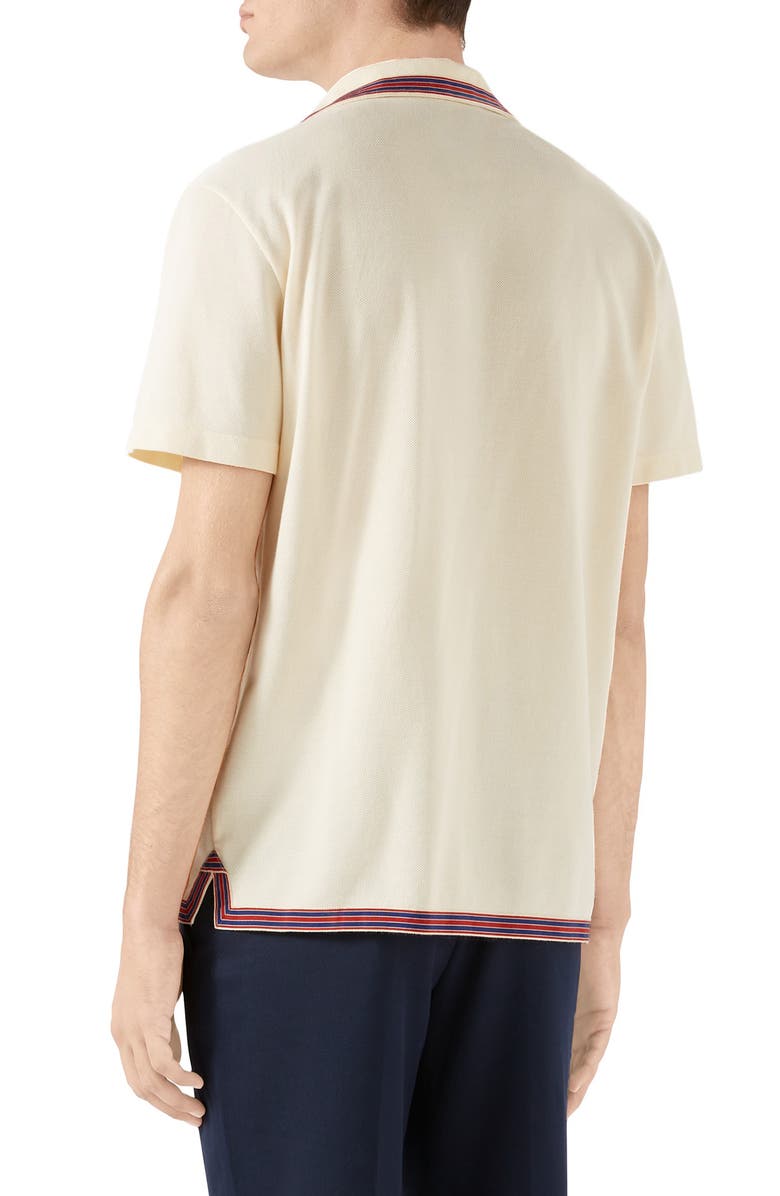 Gucci GG Embroidery Bowling Shirt, Alternate, color,