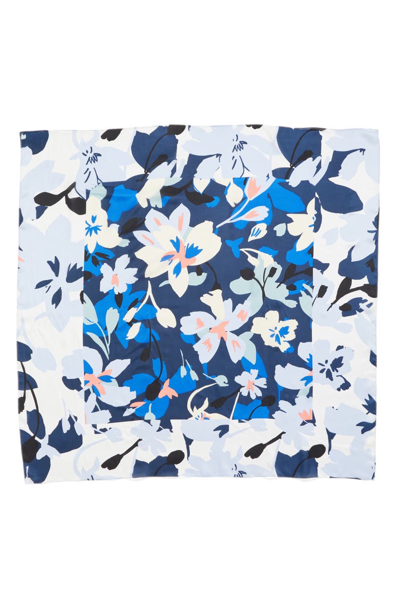 Halogen<sup>®</sup> Kelley Floral Square Silk Scarf, Alternate, color, 