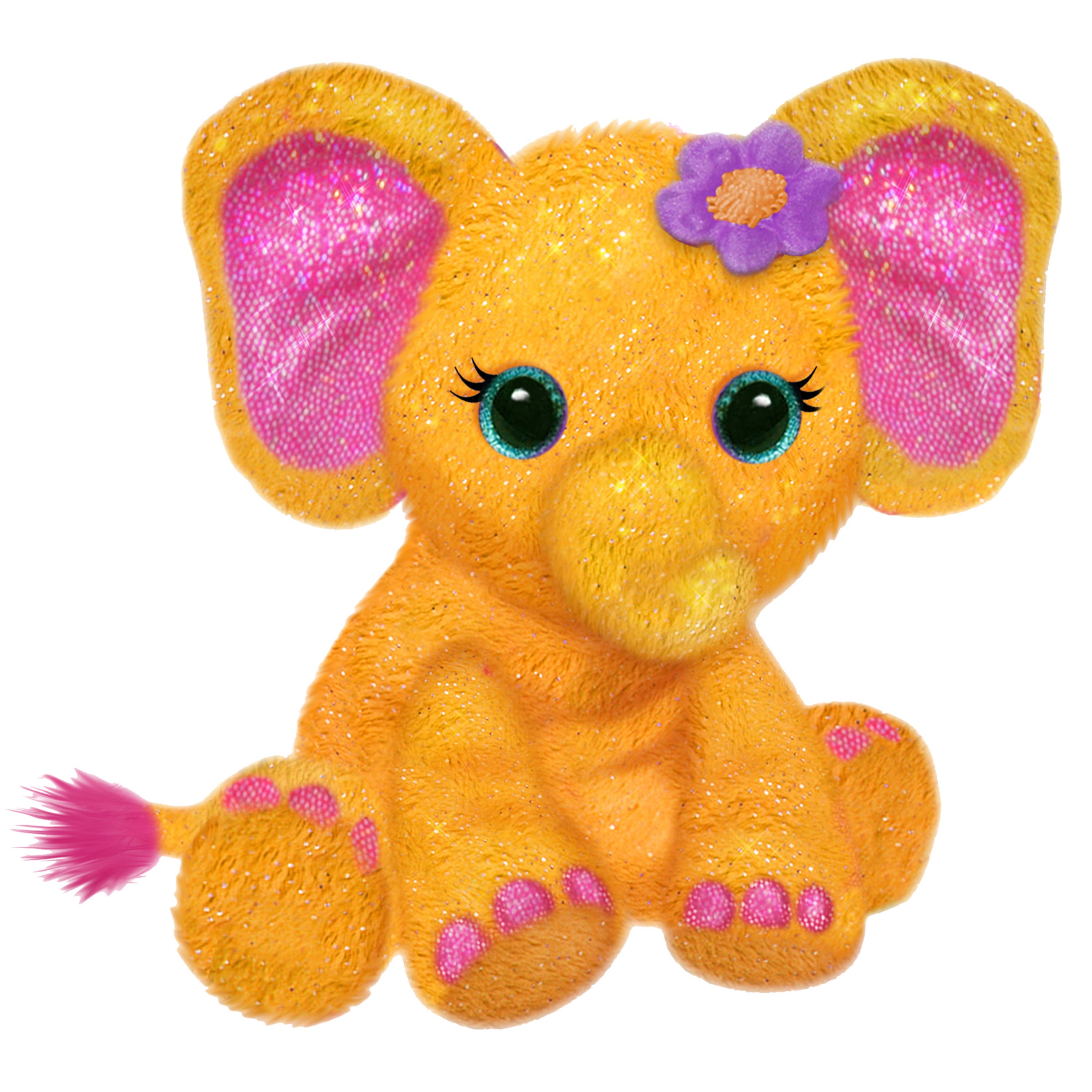 First & Main Fantazoo 10 Inch Plush, Elena Elephant in Orange 