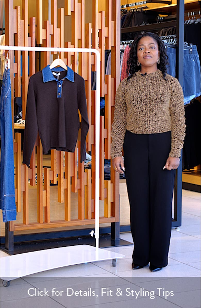 Abril Denim Collar Sweater, sales video thumbnail