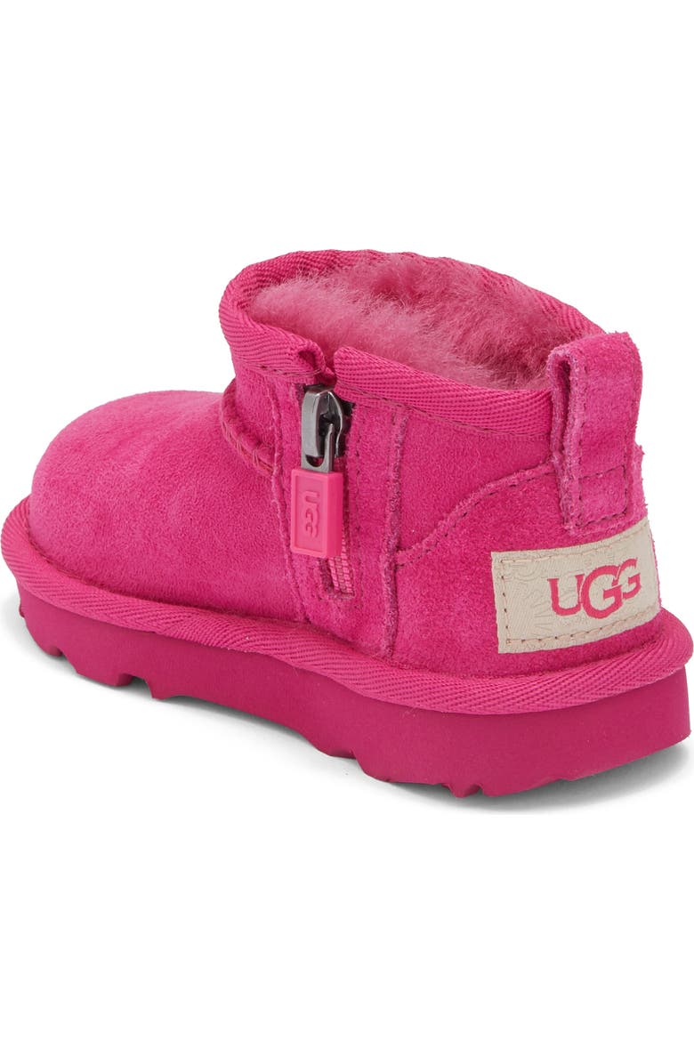 UGG<sup>®</sup> Kids' Classic Ultra Mini Water Resistant Boot, Alternate, color, Dark Peony