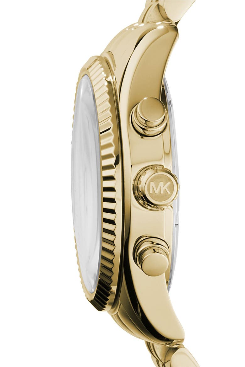 'Lexington' Chronograph Bracelet Watch, 38mm, Alternate, color, GOLD