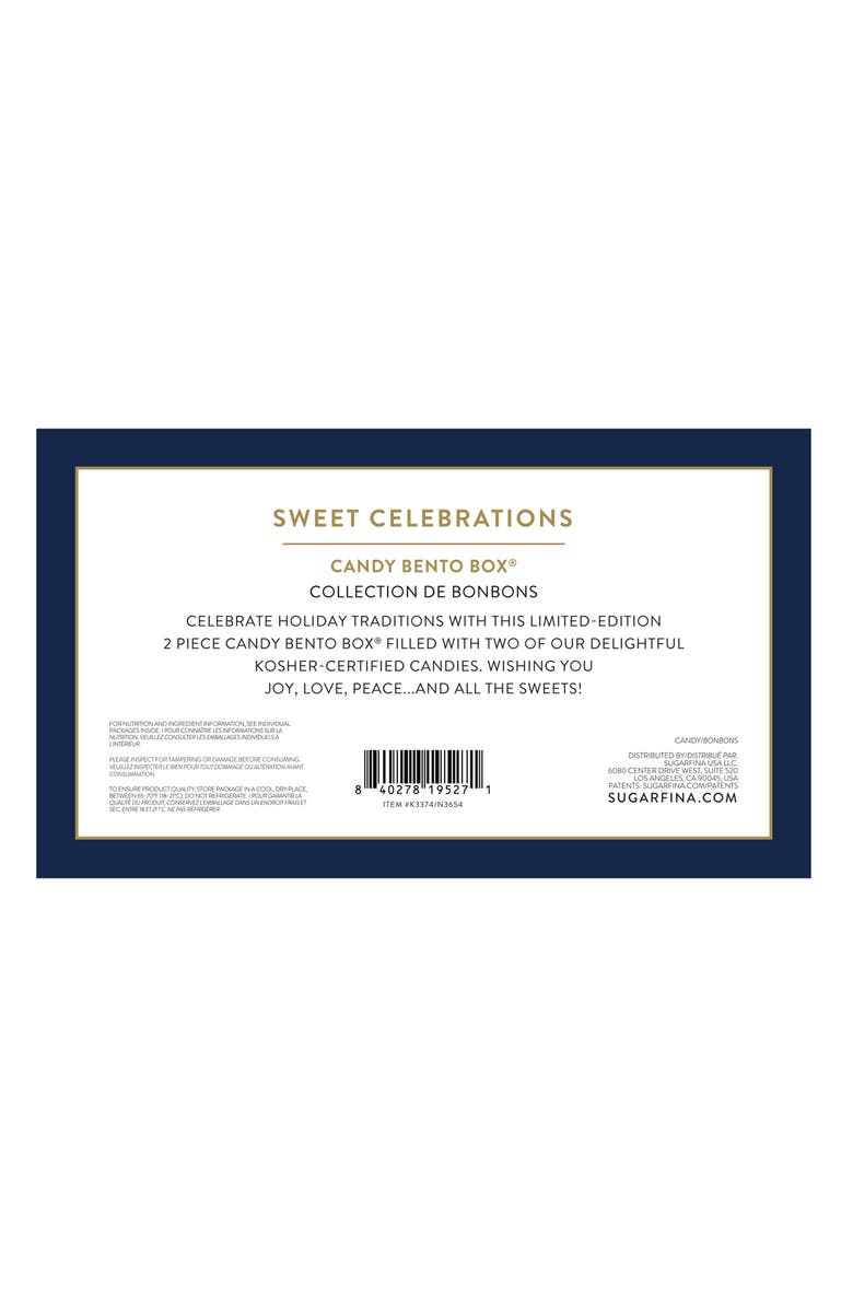 sugarfina Set of 2 Hannukah Bento Boxes, Alternate, color,