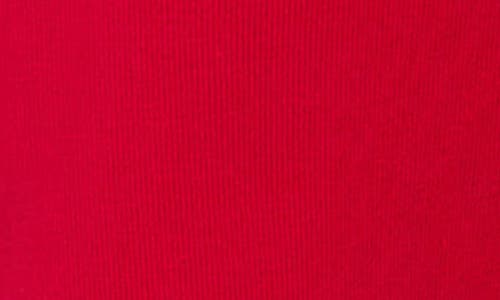 Tiny Tribe Kids' Ruffle Accent Cotton Knit Shorts In Red