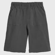 CITY THREADS Boys 100% Cotton UPF 50+ Soft 3-Pocket Jersey Shorts