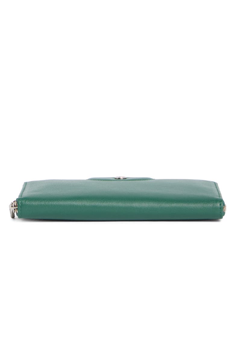 Le Pilage Cuir Zip Wallet, Alternate, color, EMERALD GREEN