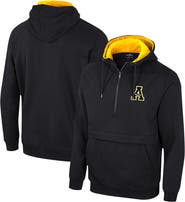 COLOSSEUM Men's Colosseum Black Appalachian State Mountaineers Team Half-Zip Pullover Hoodie
