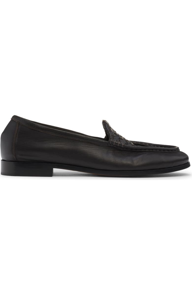 Bottega Veneta Silenzio Leather Loafer, Alternate, color, 2006 Espresso