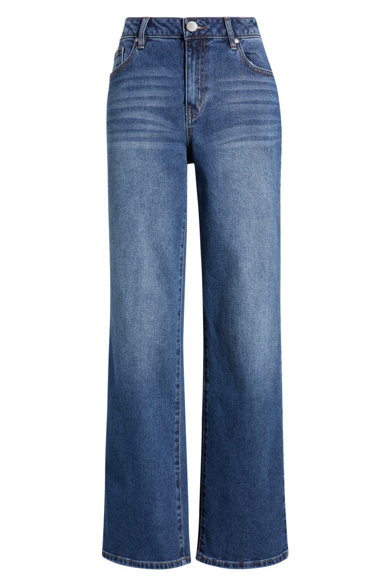 High Waist Straight Leg Jeans, Alternate, color, JOHNSTOWN