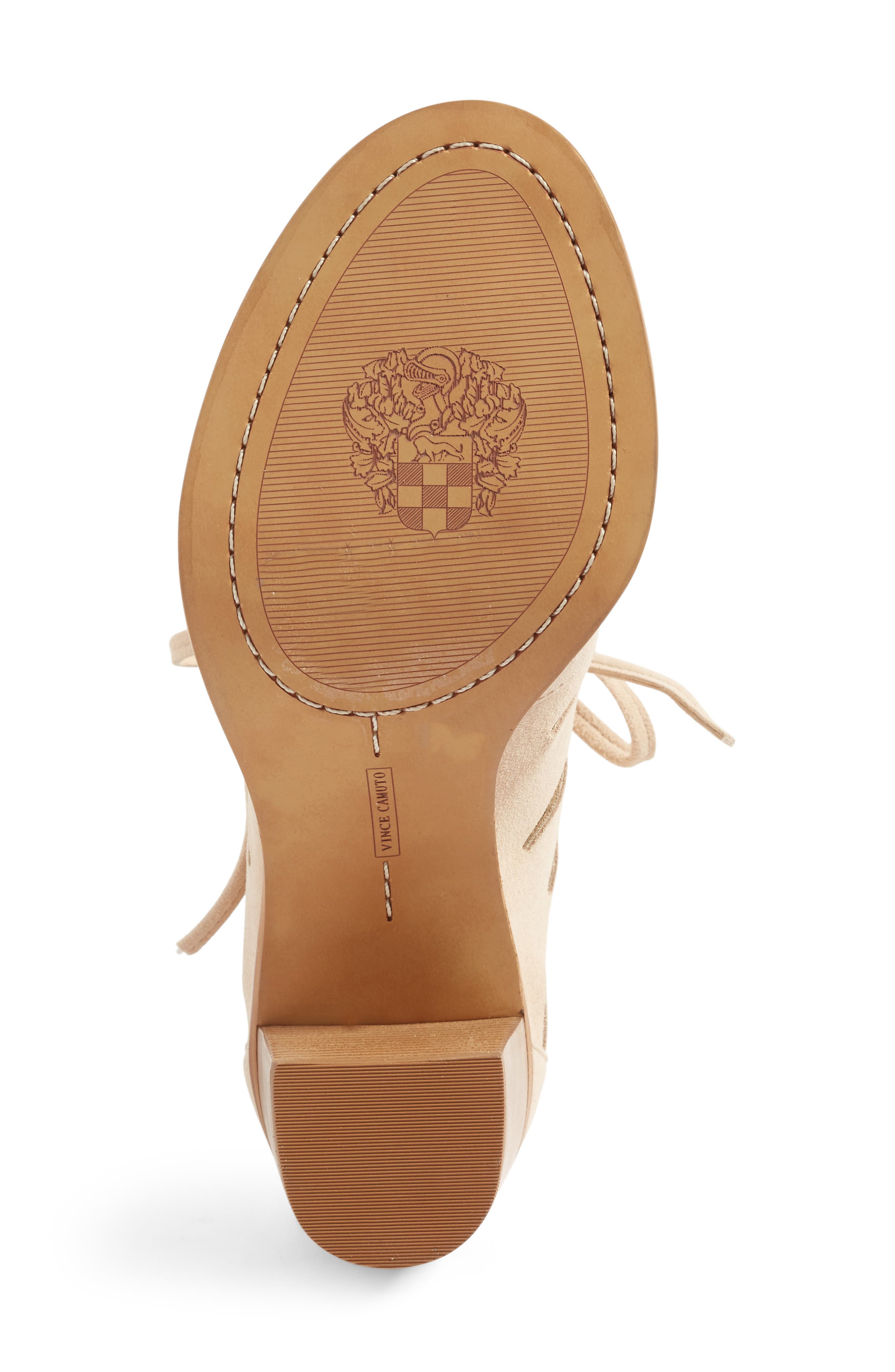 Tressa Perforated Lace-Up Sandal, Alternate, color, PUCKER UP SUEDE