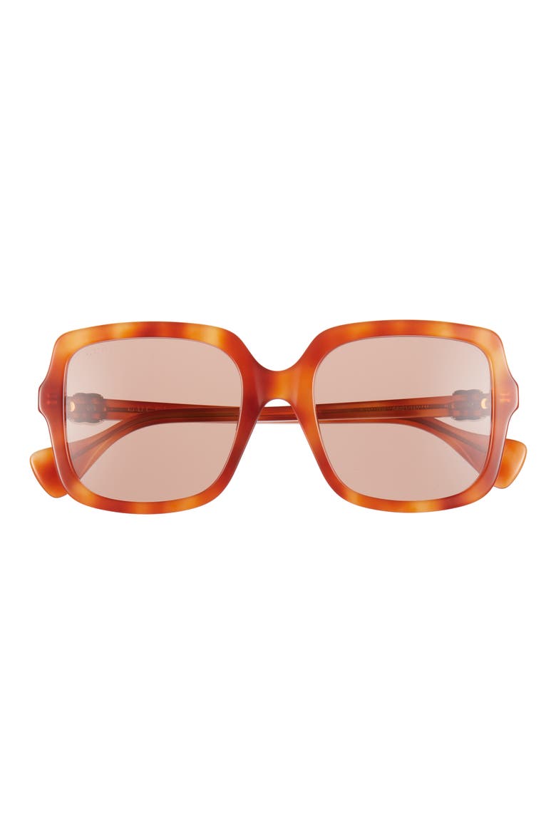 54mm Square Sunglasses, Main, color, HAVANA HAVANA BROWN