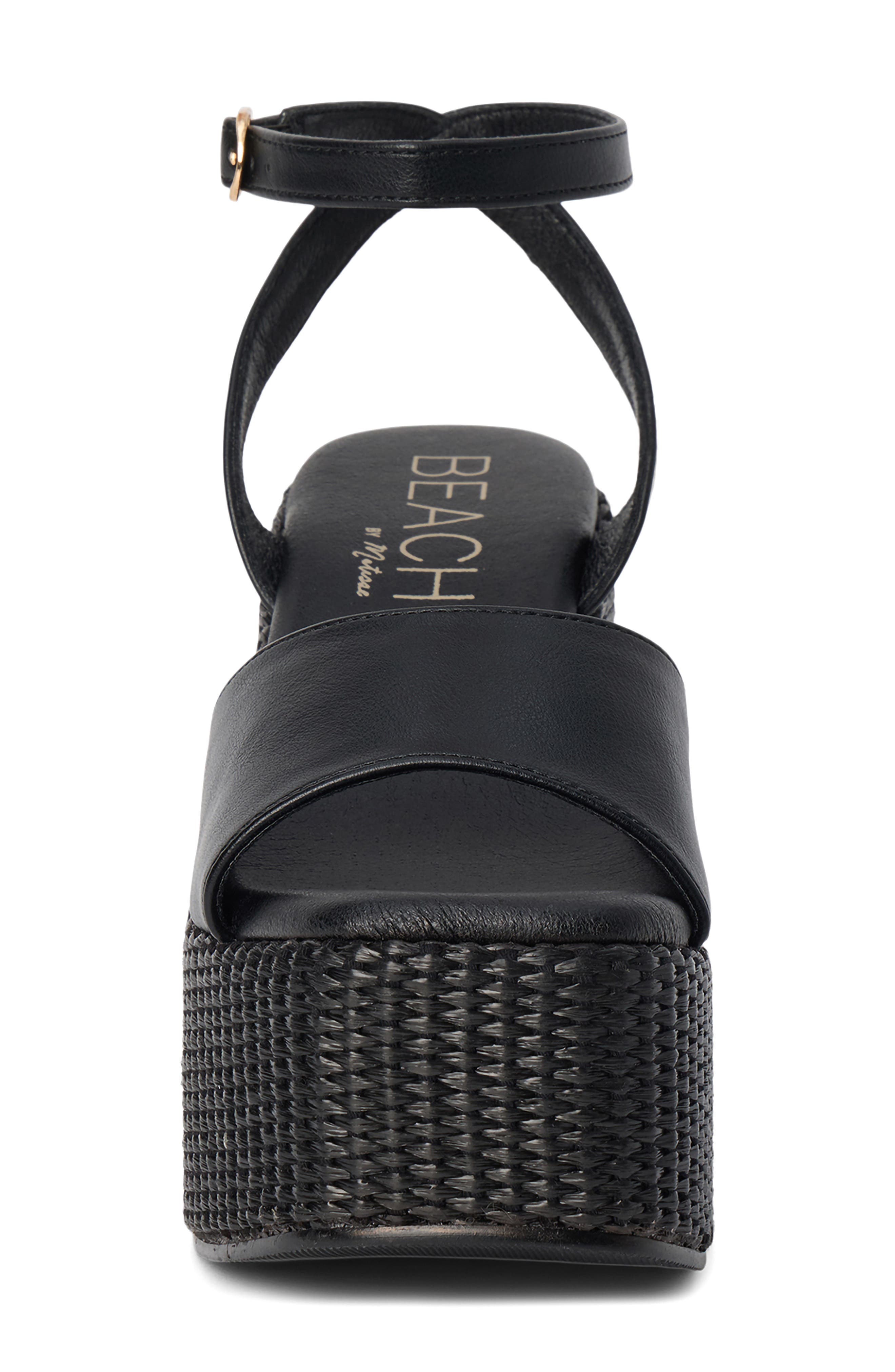 Coconuts by Matisse Arden Ankle Strap Platform Sandal, Alternate, color, Black