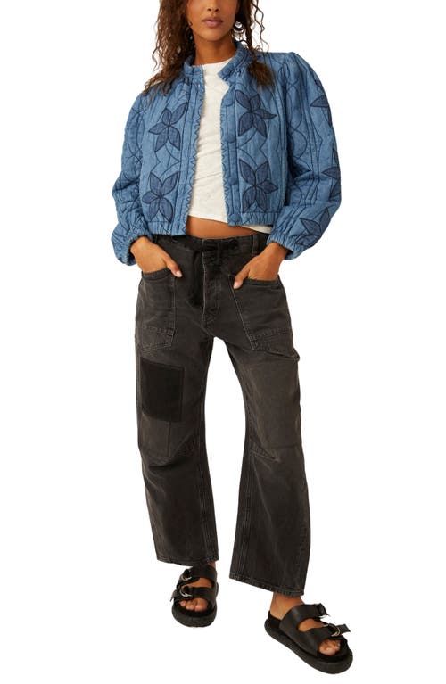Free People Quinn Quilted Cotton Denim Jacket