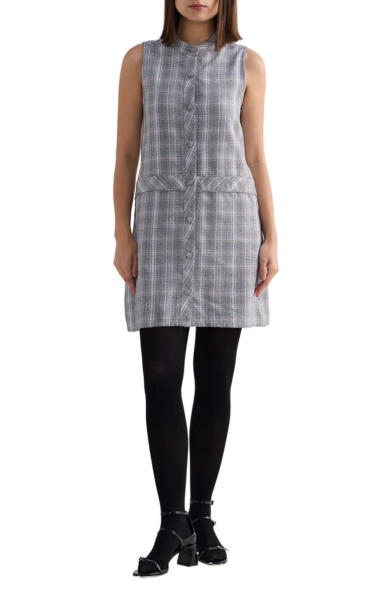 Reistor The Cotton Tweed Shift Dress, Main, color, Steel Breeze