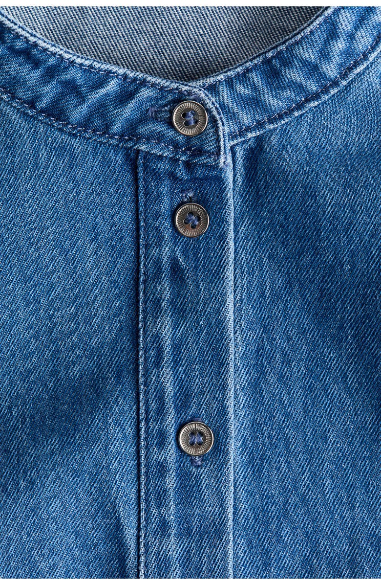H&M Denim Blouse, Alternate, color, Denim Blue