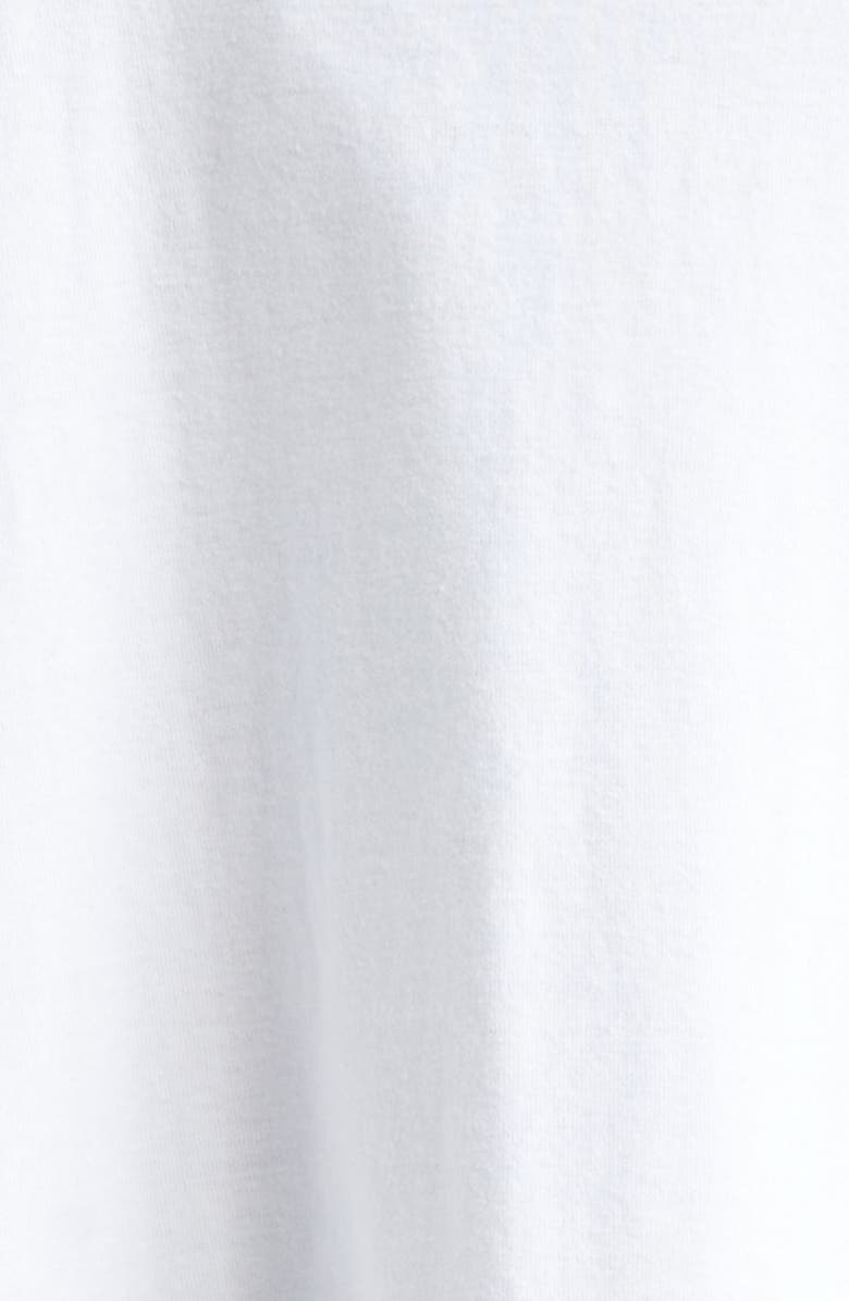 Undercover Asymmetric Hem Languid Cotton T-Shirt, Alternate, color, White