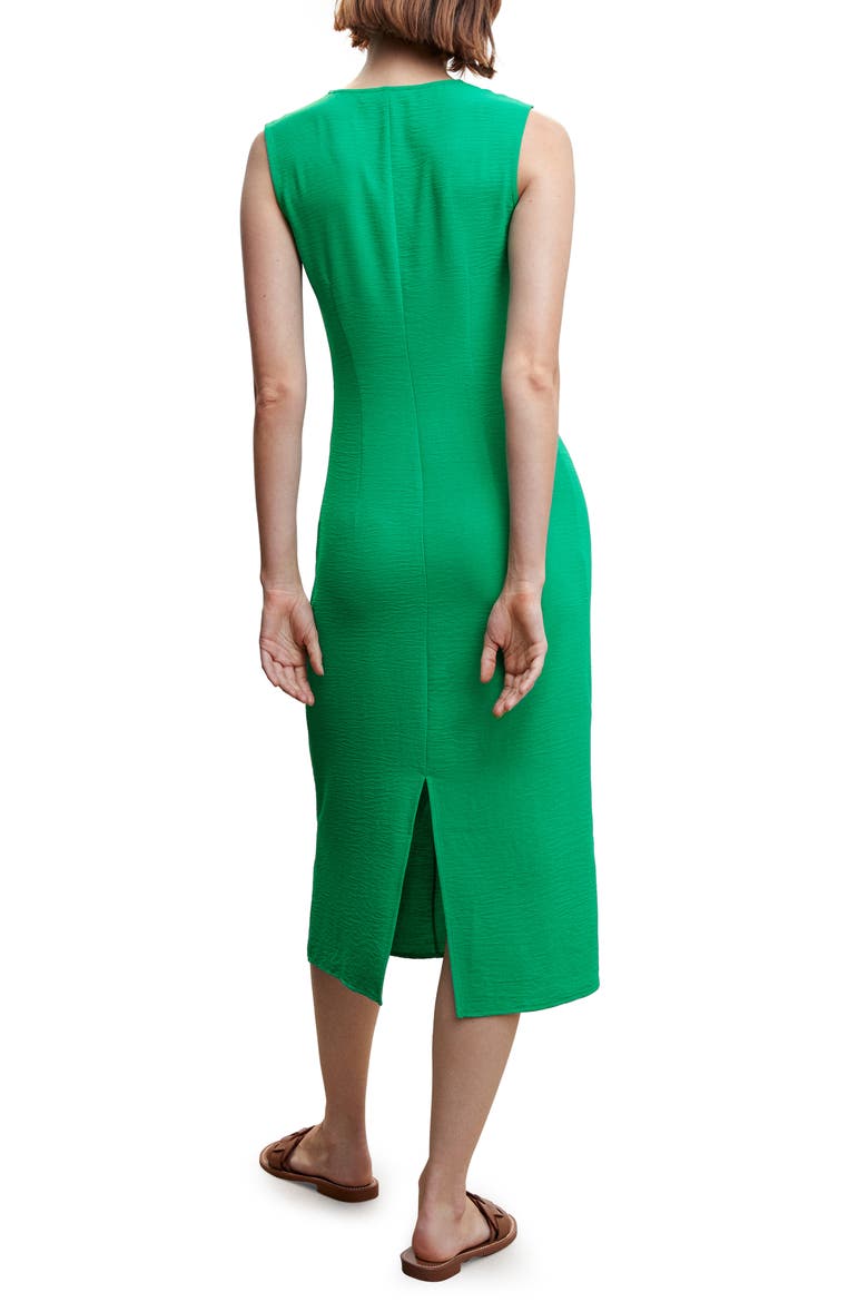 Knot Rumple Dress, Alternate, color, GREEN
