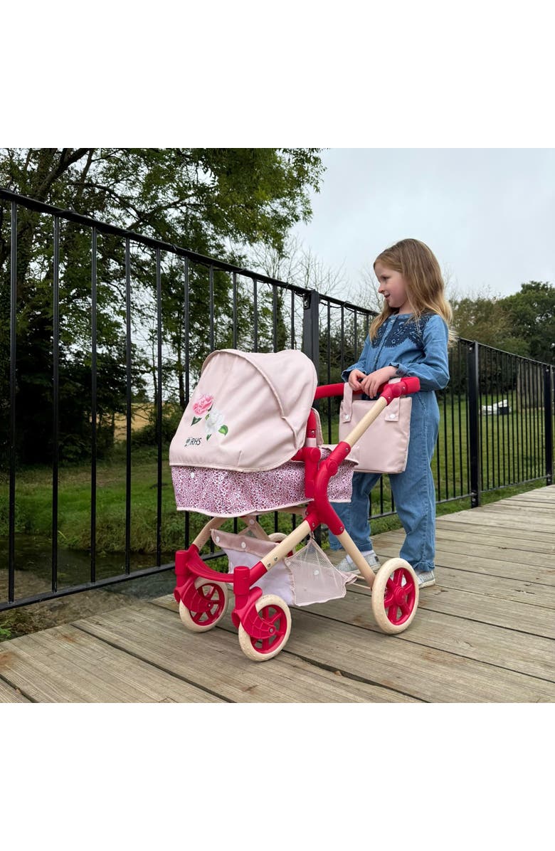 Roma Prams Rhs Single Doll Pram, Convertible 2 In 1, Alternate, color, Multicolored