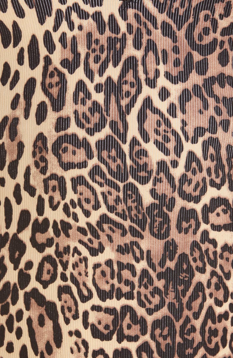 ASOS DESIGN Animal Print Strappy Back One-Piece Swimsuit, Alternate, color,