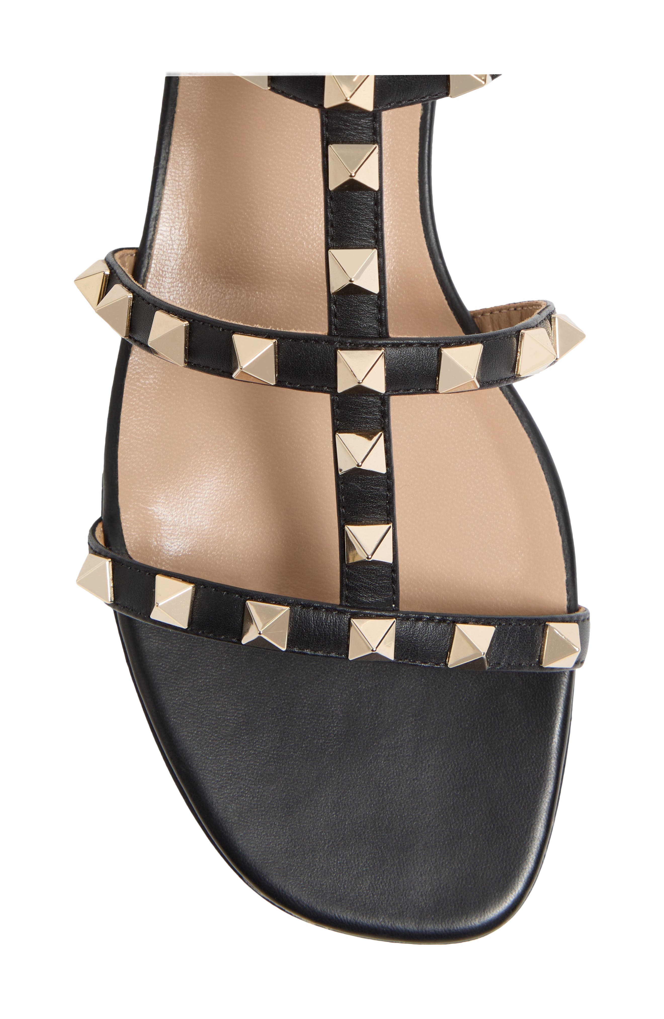 Valentino Garavani Rockstud Ankle Strap Sandal, Alternate, color, 