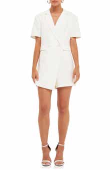 Double Breasted Blazer Romper