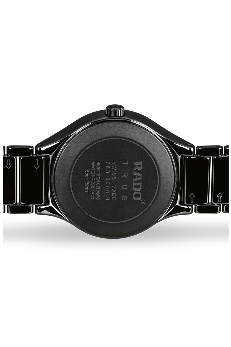 True Automatic Diamond Ceramic Watch, 40mm, Alternate, color, BLACK