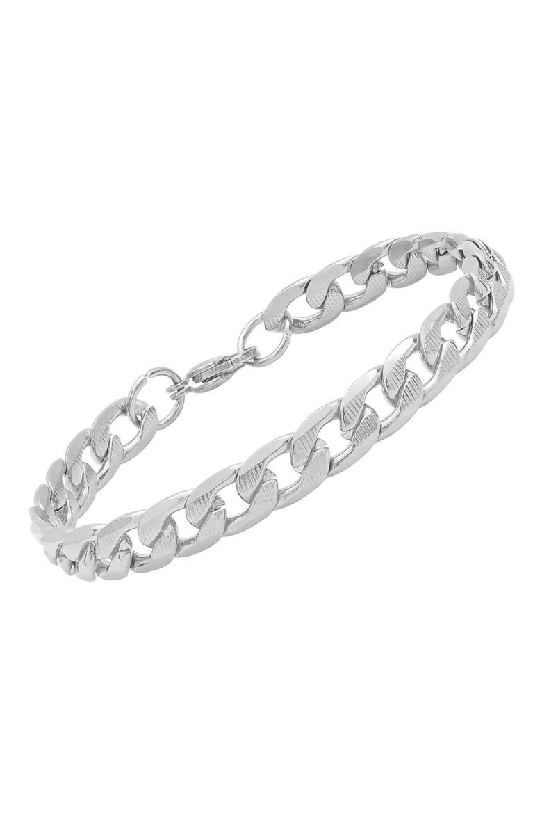 Stainless Steel Chain Link Bracelet, Alternate, color, METALLIC